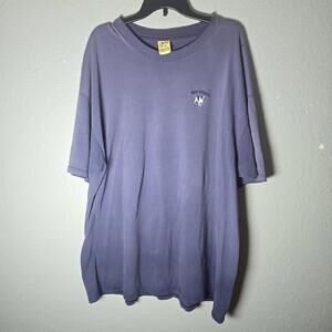 Big Dogs Men's Shirt Blue Navy Short Sleeve Y2K Size 2XL Vintage